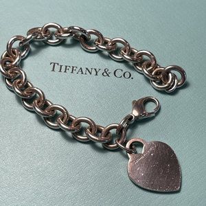 Tiffany 8” Heart Tag Bracelet